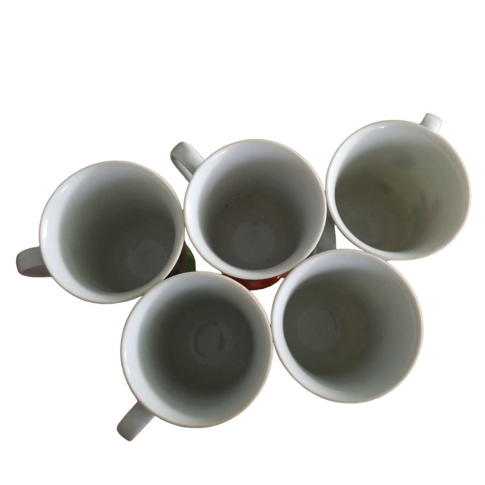 SOLD  Roberts Song Bird Irish Coffee Mugs Pedestal Tea Cups Set of 5 - Picture 15 of 16